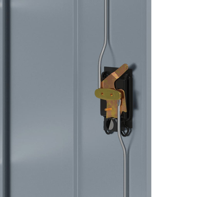 Archiefkast 90x40x140 cm staal lichtgrijs en donkergrijs MeubelReus