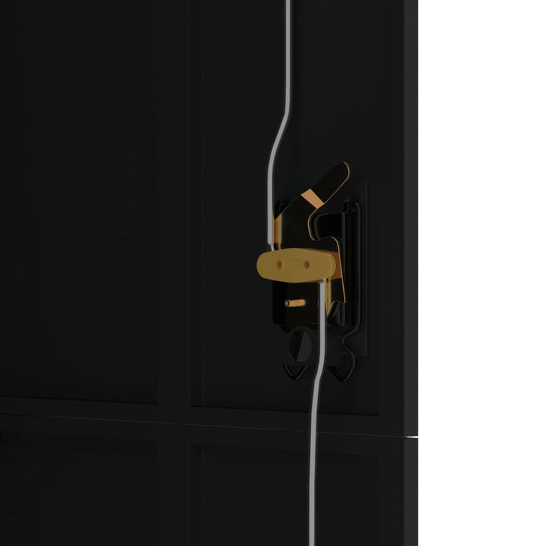 Archiefkast 90x40x180 cm staal zwart MeubelReus