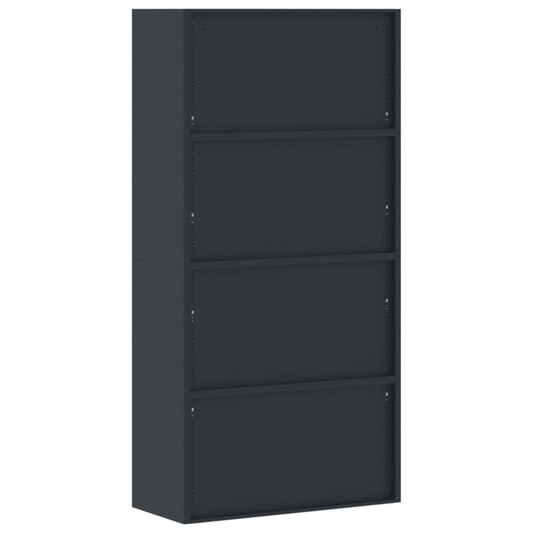 Archiefkast 90x40x180 cm staal antracietkleurig MeubelReus