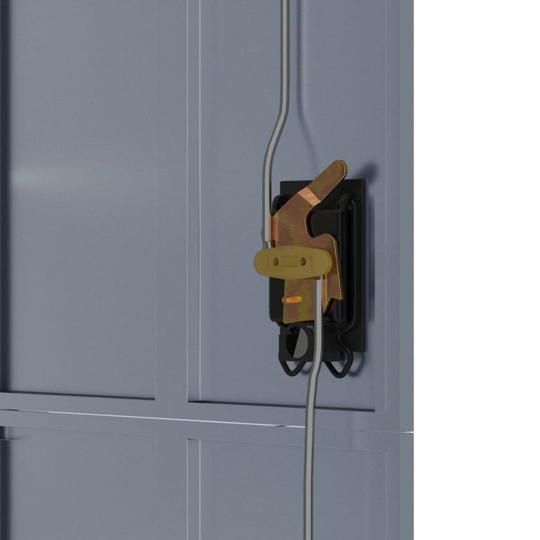 Archiefkast 90x40x180 cm staal lichtgrijs en donkergrijs MeubelReus