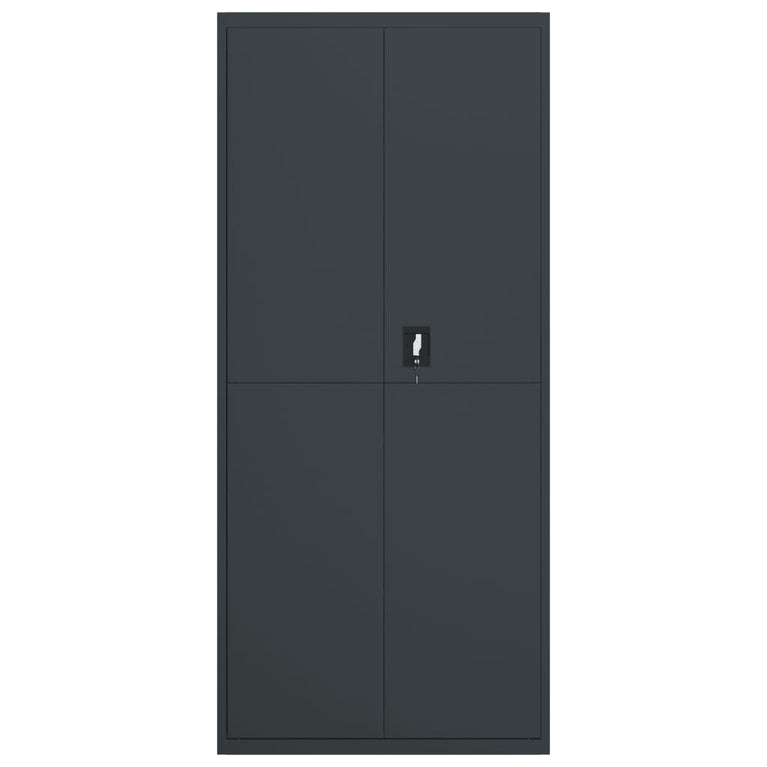 Archiefkast 90x40x200 cm staal antracietkleurig MeubelReus