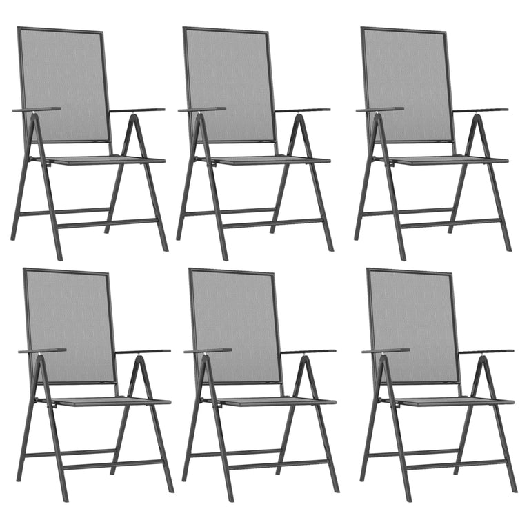 7-delige Tuinset staal antracietkleurig MeubelReus