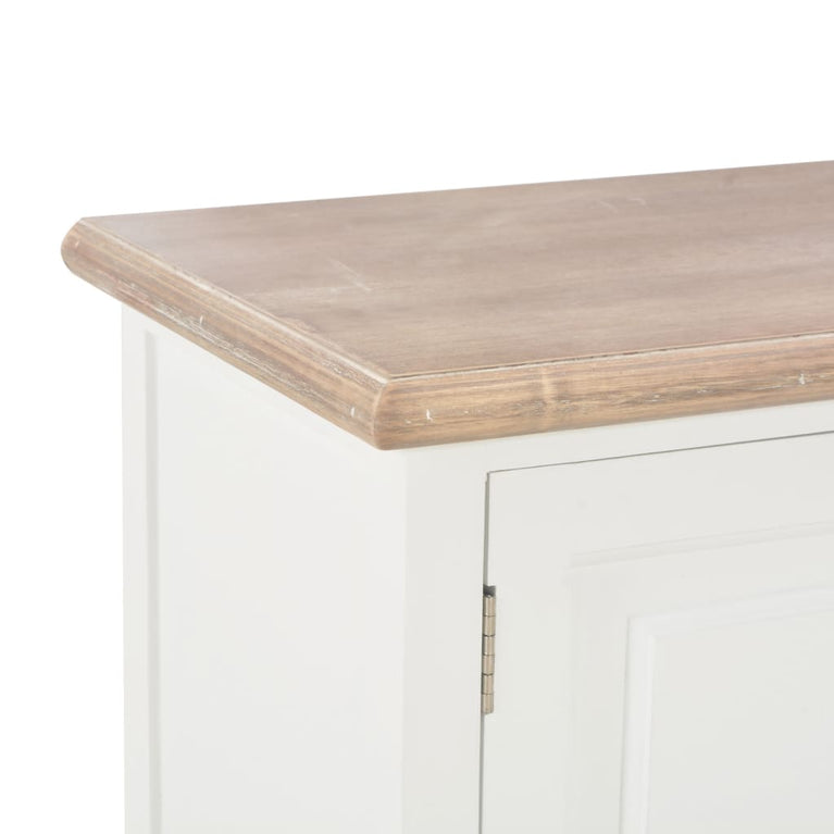 Tv-meubel 110x30x40 cm bewerkt hout wit MeubelReus