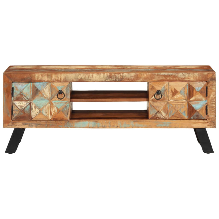 Tv-meubel 112x30x45 cm massief gerecycled hout MeubelReus