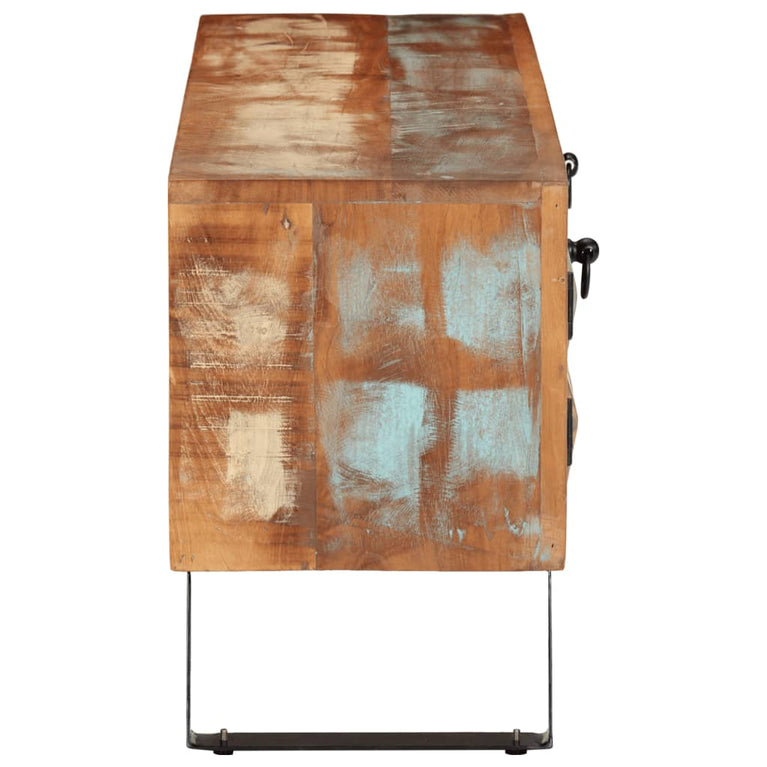 Tv-meubel 112x30x45 cm massief gerecycled hout MeubelReus