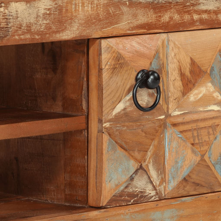 Tv-meubel 112x30x45 cm massief gerecycled hout MeubelReus