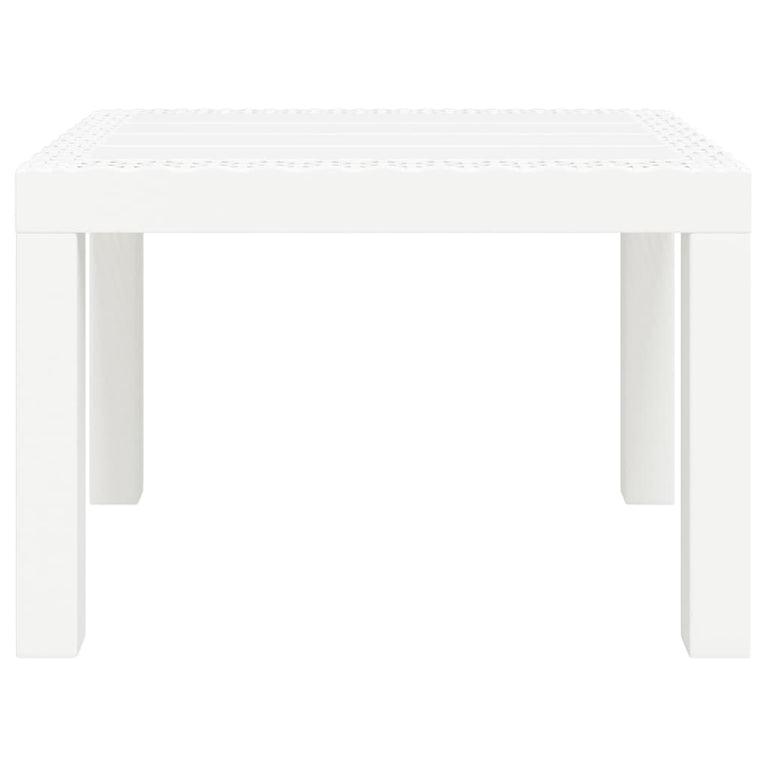 Tuintafel 59x47x40 cm PP wit MeubelReus