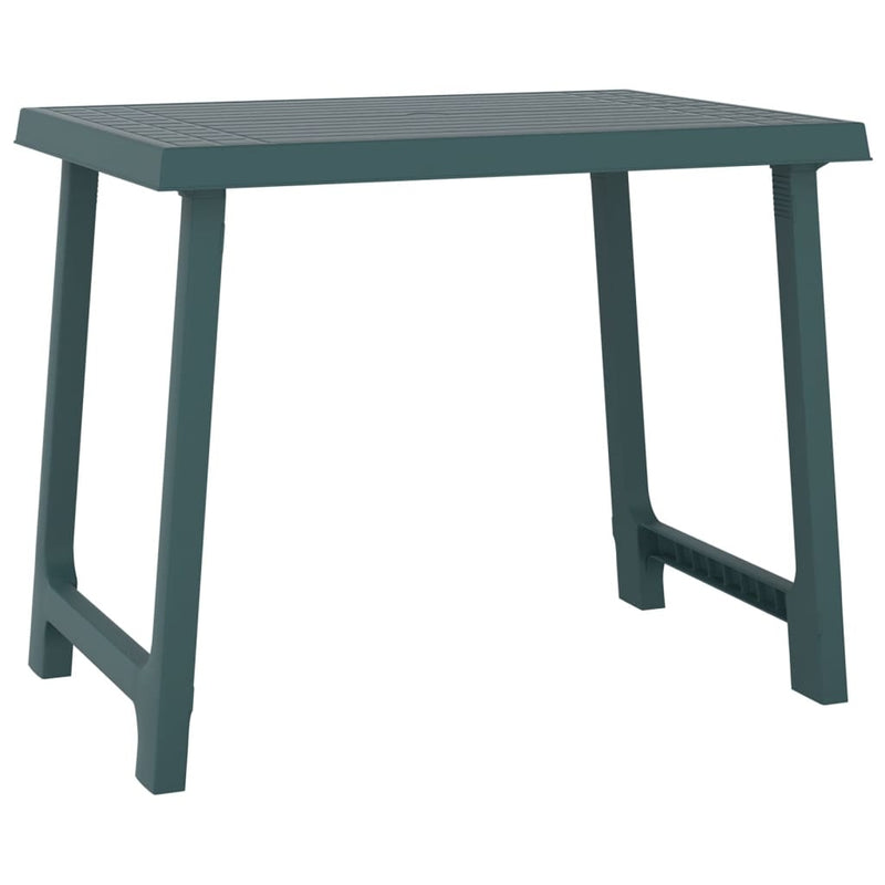 Campingtafel hout-look 79x56x64 cm PP groen MeubelReus