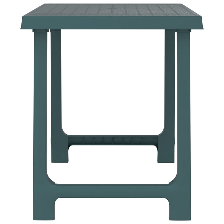 Campingtafel hout-look 79x56x64 cm PP groen MeubelReus