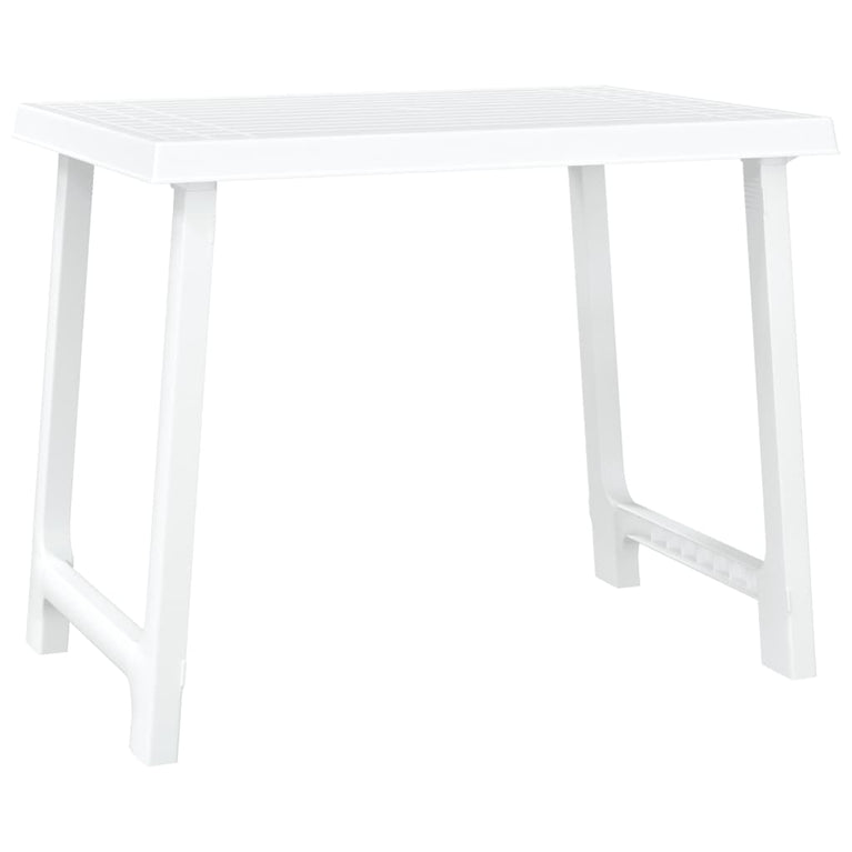 Campingtafel hout-look 79x56x64 cm PP wit MeubelReus