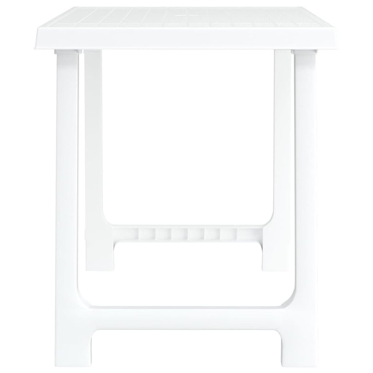 Campingtafel hout-look 79x56x64 cm PP wit MeubelReus