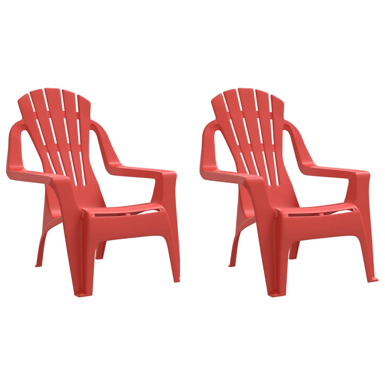 Kindertuinstoelen 2 st hout-look 37x34x44 cm polypropeen MeubelReus