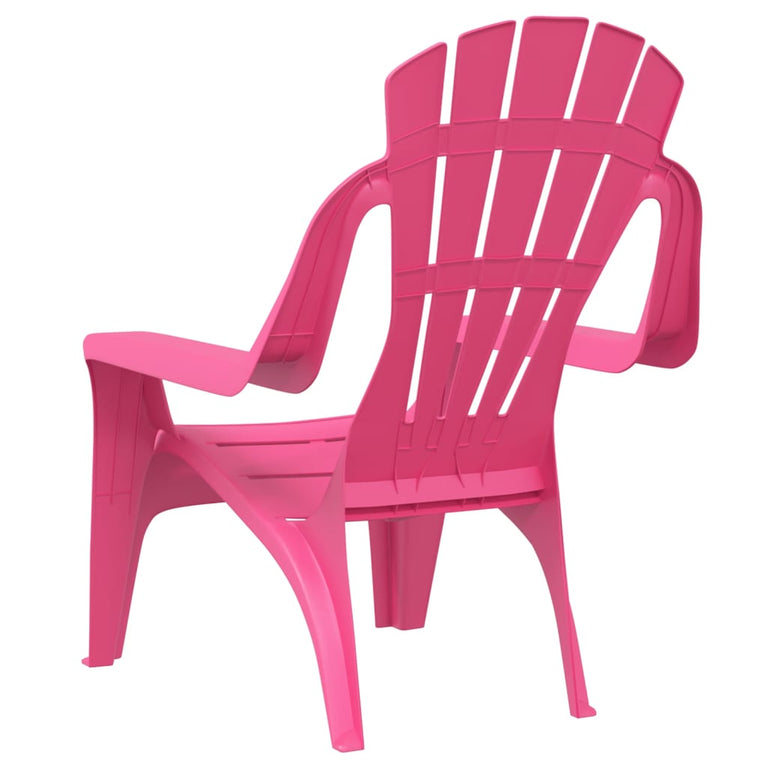 Kindertuinstoelen 2 st hout-look 37x34x44 cm polypropeen roze MeubelReus