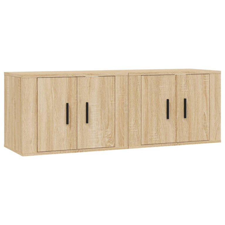 Tv-wandmeubels 2 st 57x34,5x40 cm sonoma eikenkleurig MeubelReus