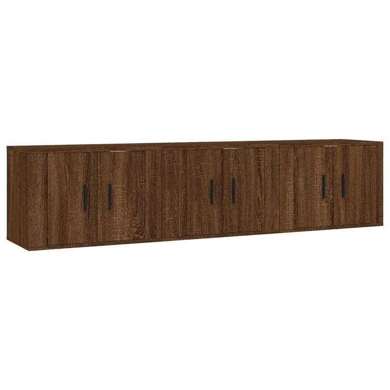 Tv-wandmeubels 3 st 57x34,5x40 cm bruin eikenkleur MeubelReus