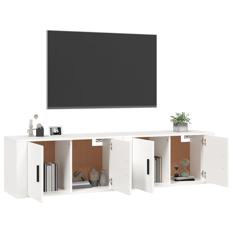 Tv-wandmeubels 2 st 80x34,5x40 cm wit MeubelReus