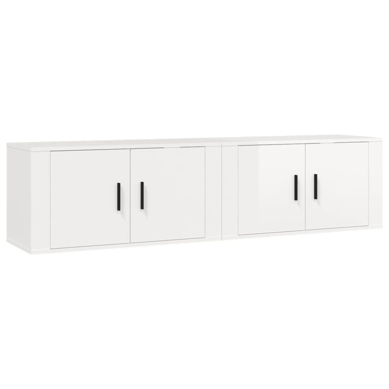 Tv-wandmeubels 2 st 80x34,5x40 cm hoogglans wit MeubelReus