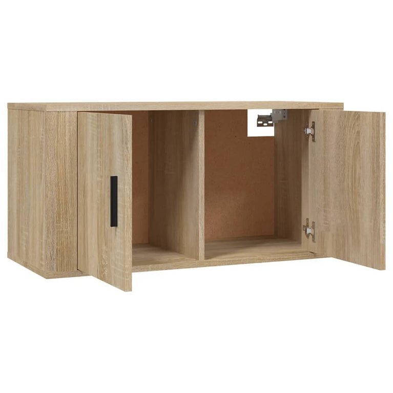 Tv-wandmeubels 2 st 80x34,5x40 cm sonoma eikenkleurig MeubelReus
