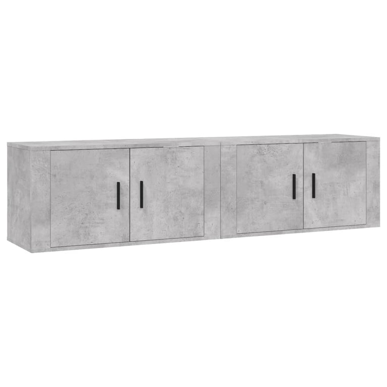 Tv-wandmeubels 2 st 80x34,5x40 cm betongrijs MeubelReus