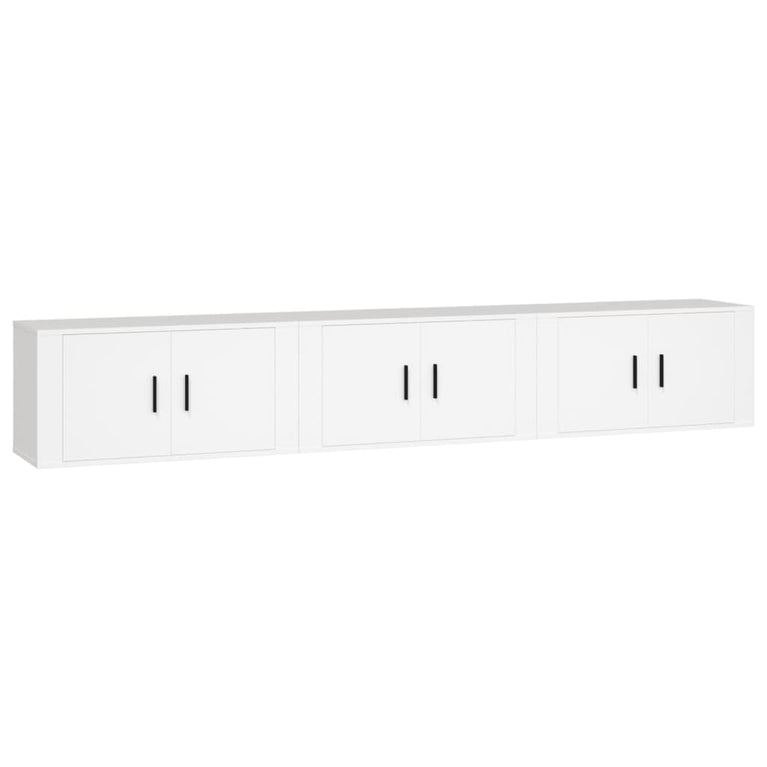 Tv-wandmeubels 3 st 80x34,5x40 cm wit MeubelReus