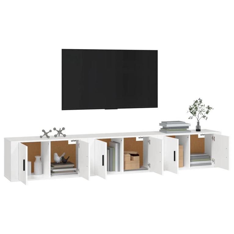 Tv-wandmeubels 3 st 80x34,5x40 cm wit MeubelReus