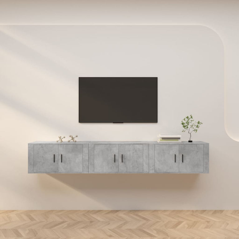 Tv-wandmeubels 3 st 80x34,5x40 cm betongrijs MeubelReus