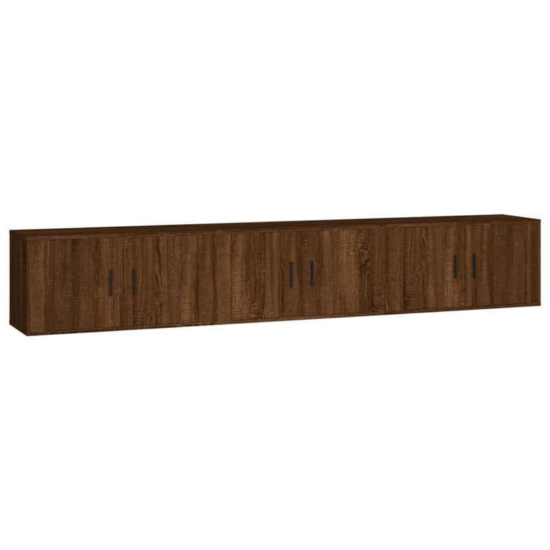 Tv-wandmeubels 3 st 80x34,5x40 cm bruin eikenkleur MeubelReus