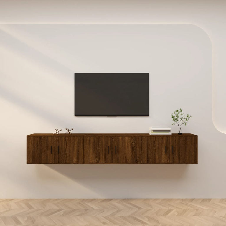 Tv-wandmeubels 3 st 80x34,5x40 cm bruin eikenkleur MeubelReus