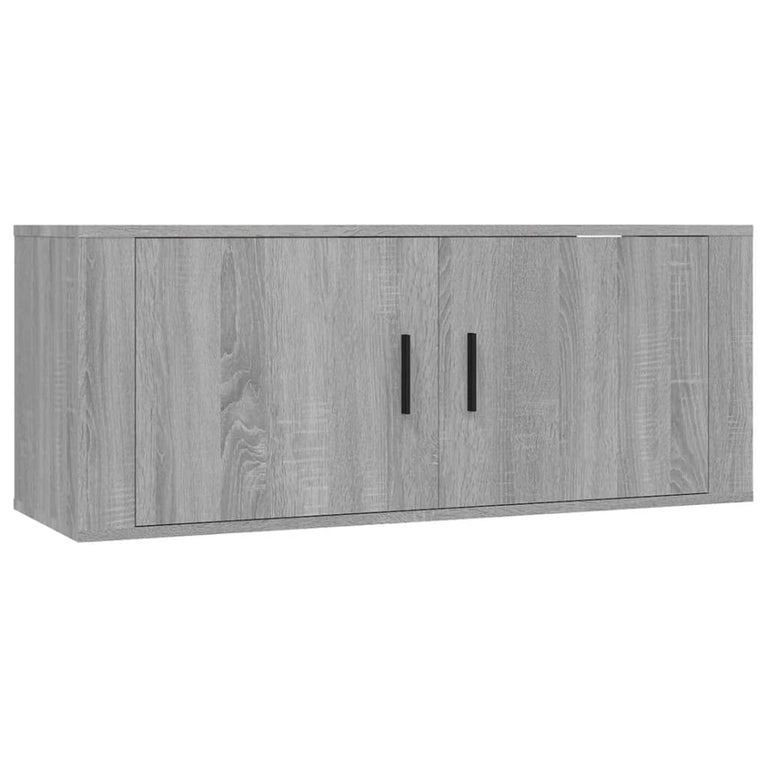 Tv-wandmeubels 2 st 100x34,5x40 cm grijs sonoma eikenkleurig MeubelReus