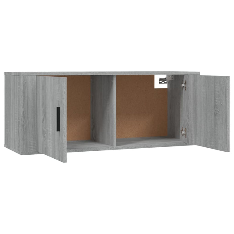 Tv-wandmeubels 2 st 100x34,5x40 cm grijs sonoma eikenkleurig MeubelReus