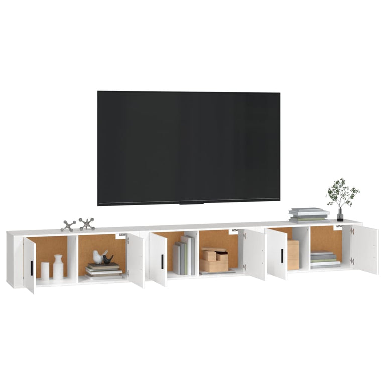Tv-wandmeubels 3 st 100x34,5x40 cm wit MeubelReus