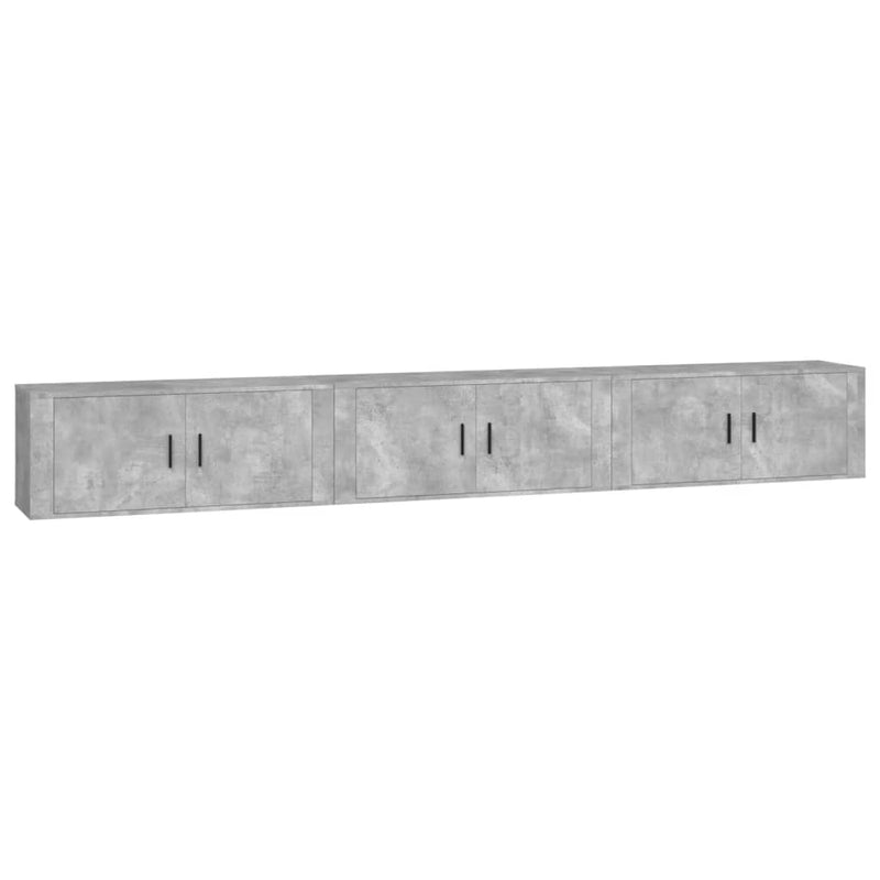 Tv-wandmeubels 3 st 100x34,5x40 cm betongrijs MeubelReus