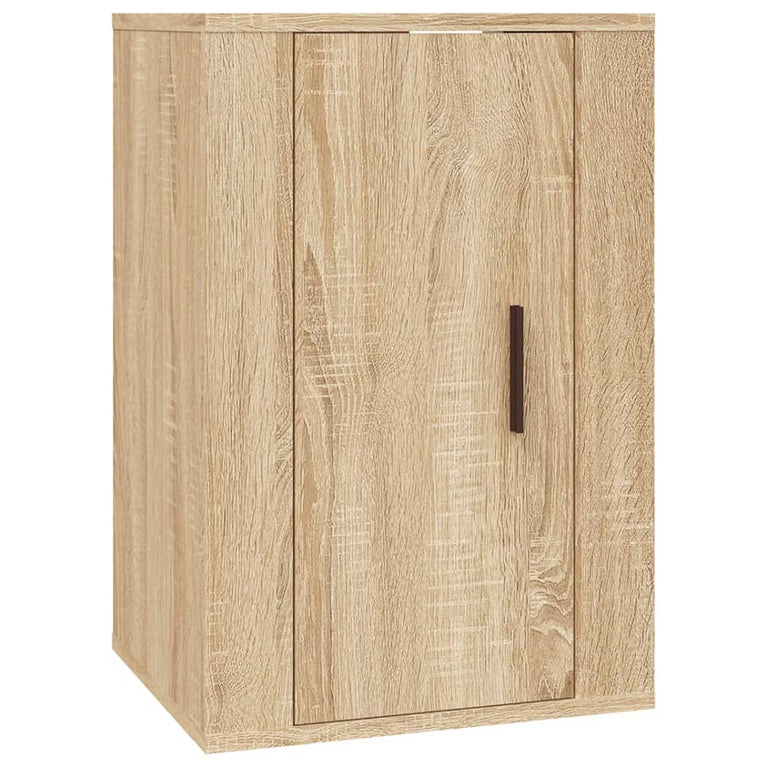 2-delige Tv-meubelset bewerkt hout sonoma eikenkleurig MeubelReus
