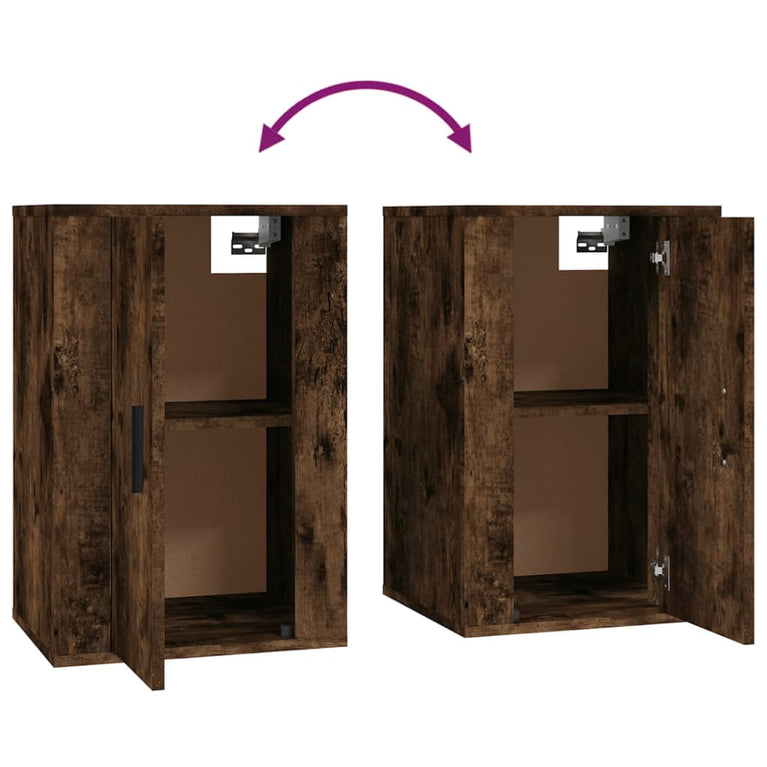 5-delige Tv-meubelset bewerkt hout gerookt eikenkleurig MeubelReus