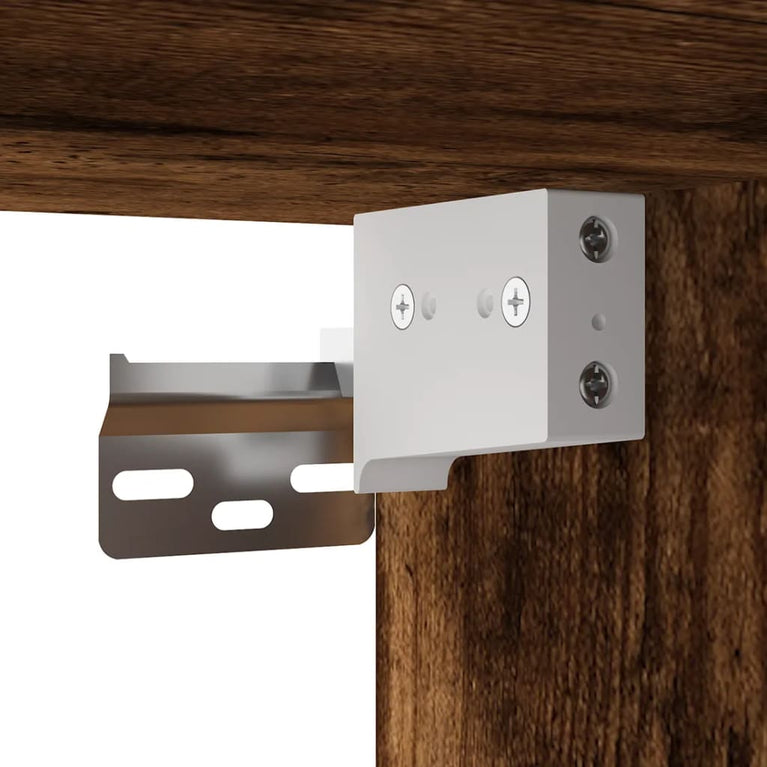 6-delige Tv-meubelset bewerkt hout gerookt eikenkleurig MeubelReus