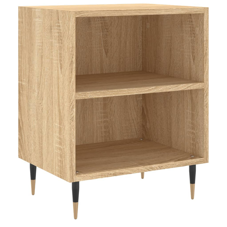 Nachtkastje 40x30x50 cm bewerkt hout sonoma eikenkleurig MeubelReus