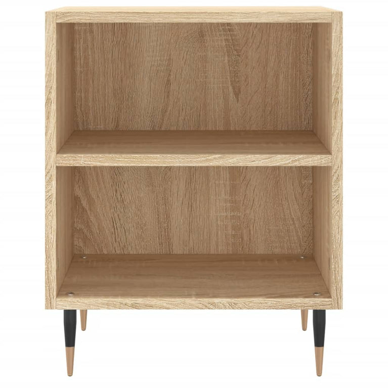 Nachtkastje 40x30x50 cm bewerkt hout sonoma eikenkleurig MeubelReus