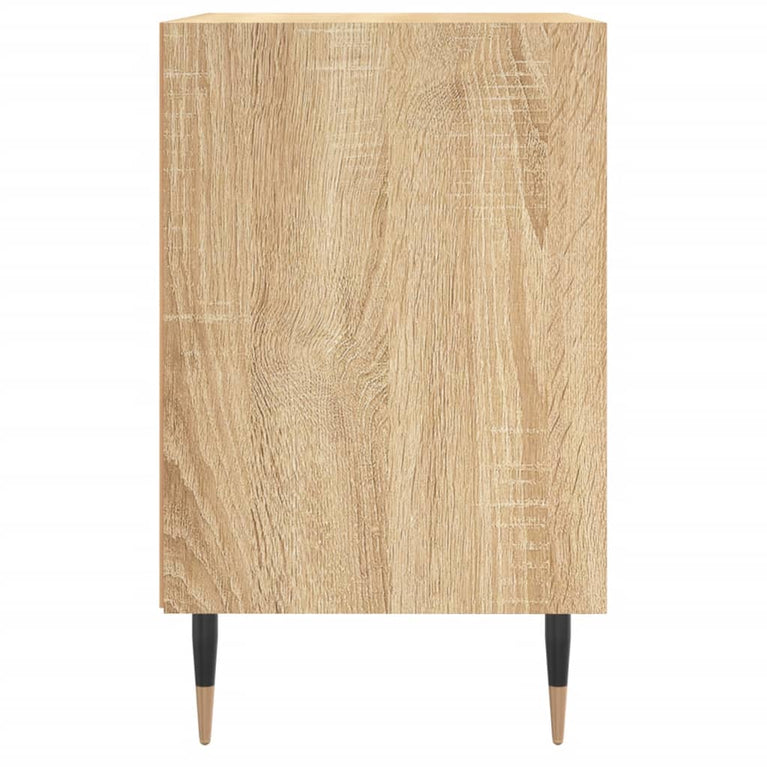 Nachtkastje 40x30x50 cm bewerkt hout sonoma eikenkleurig MeubelReus