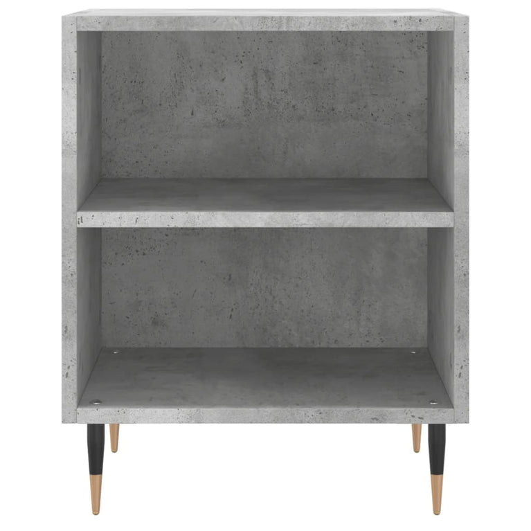 Nachtkastje 40x30x50 cm bewerkt hout betongrijs MeubelReus