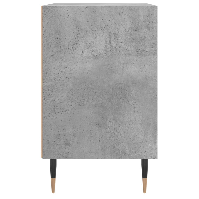 Nachtkastje 40x30x50 cm bewerkt hout betongrijs MeubelReus