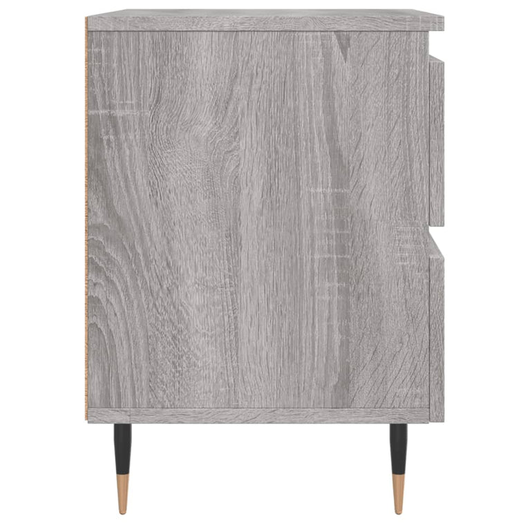 Nachtkastjes 2 st 40x35x50 cm bewerkt hout grijs sonoma eiken MeubelReus