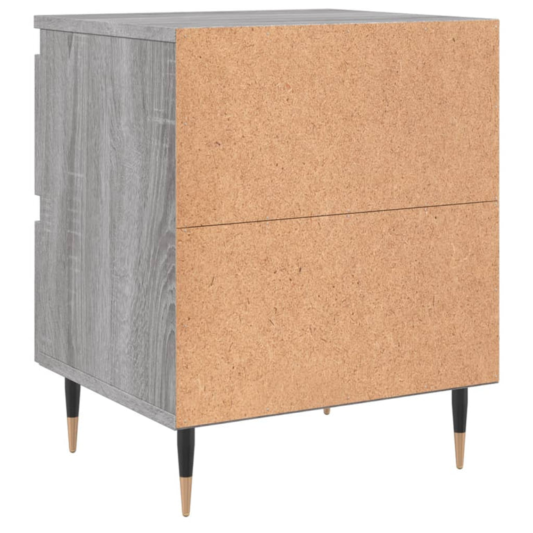 Nachtkastjes 2 st 40x35x50 cm bewerkt hout grijs sonoma eiken MeubelReus