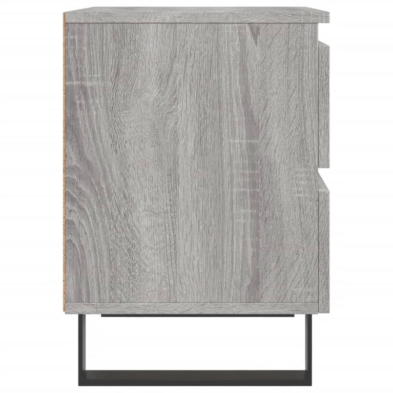Nachtkastjes 2 st 40x35x50 cm bewerkt hout grijs sonoma eiken MeubelReus