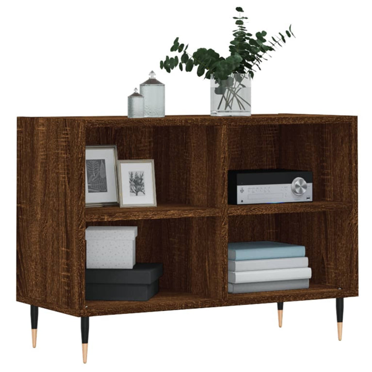 Tv-meubel 69,5x30x50 cm bewerkt hout bruin eikenkleur MeubelReus