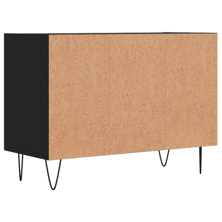 Tv-meubel 69,5x30x50 cm bewerkt hout zwart MeubelReus