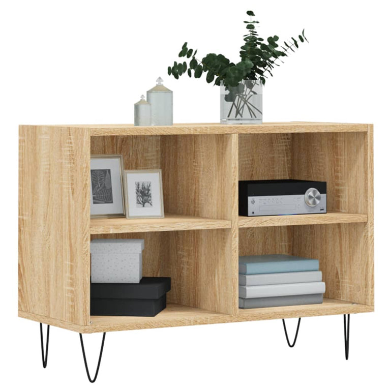 Tv-meubel 69,5x30x50 cm bewerkt hout sonoma eikenkleurig MeubelReus