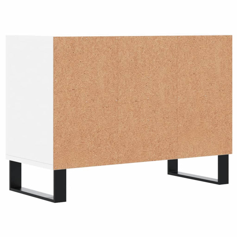 Tv-meubel 69,5x30x50 cm bewerkt hout wit MeubelReus