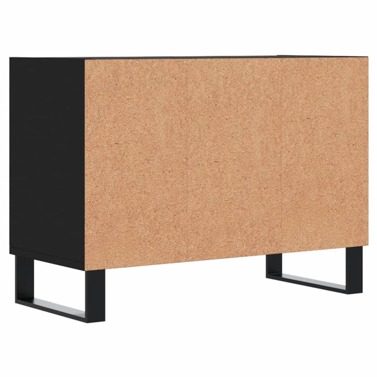 Tv-meubel 69,5x30x50 cm bewerkt hout zwart MeubelReus