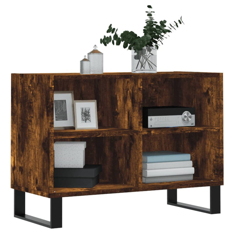 Tv-meubel 69,5x30x50 cm bewerkt hout gerookt eikenkleurig MeubelReus