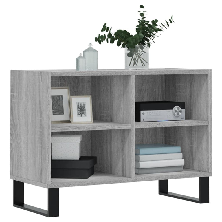 Tv-meubel 69,5x30x50 cm bewerkt hout grijs sonoma eikenkleurig MeubelReus